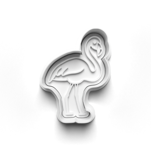 Flamingo Animal  stamp and cookie cutter cc440