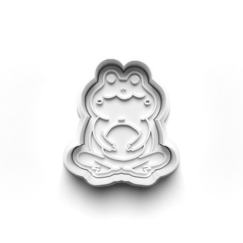 Frog Animal  stamp and cookie cutter cc441