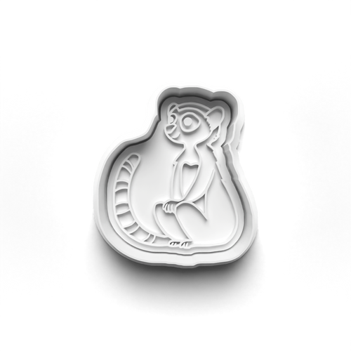 lemur  Animal  stamp and cookie cutter cc454