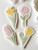 Long stem Flower  Fondant stamp and cutter Set 