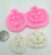 Pumpkin 2pc set Halloween  Silicone Mold  SE12