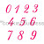 Script Numbers Stencil