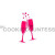 Champagne Glasses Stencil
