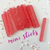  Mini Strawberry Pink Sparkle Acrylic Cakesicle Sticks