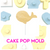 Whale  Cake  Pop Mold 