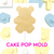 Bear with heart Cake Pop Mold 