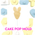Carrot Bunny ears up   Cake Pop Mold 