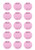 Easter Calendar Pink  edible image -em832