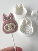 Labubu  Cake Pop mold Plunger with Fondant stamp 