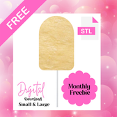 Digital Download Popsicle Cake pop Monthly Freebie  STL FILES