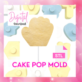   Digital Download Baseball  Glove mit cake pop mold  STL FILE