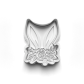 Easter Bunny flower Ears stamp and cookie cutter