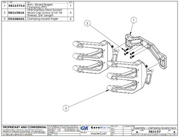 ZFT2 Board Rack Frame - Clamping Style (58215714)