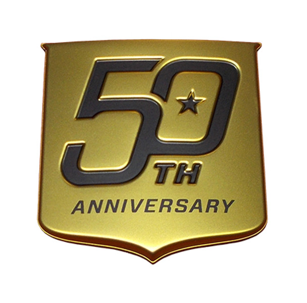 MasterCraft 50th Anniversary Shield Decal - Gold (750239)