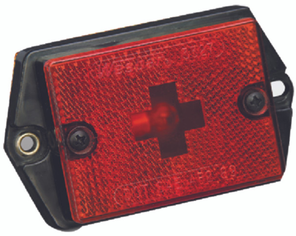 Wesbar Red Clearance/Marker Light with Reflex Reflector