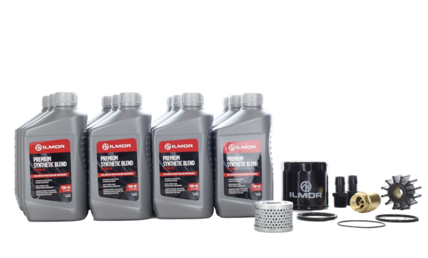 COMPATIBLE WITH THE FOLLOWING ENGINES
MV8 5.7L-OPS - V-Drive
MV8 5.7L-OPS - Direct Drive
5000MPI-OPS (5.7L) - Direct Drive
Description

This kit contains: PV08620 | 15W40 Engine Oil (Case of 6qts) PV08620 | 15W40 Transmission Oil (Case of 6qts) MV8V-1021 | Engine Oil Filter x 1 PV06765 | Impeller x 1 MV8V-1173 | Transmission Filter x 1