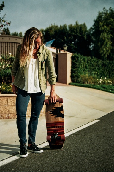 courtney skateboarding