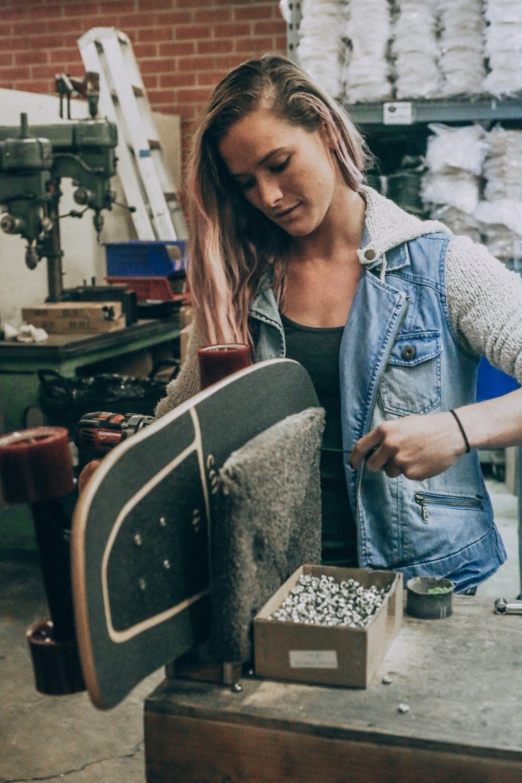 courtney skateboarding