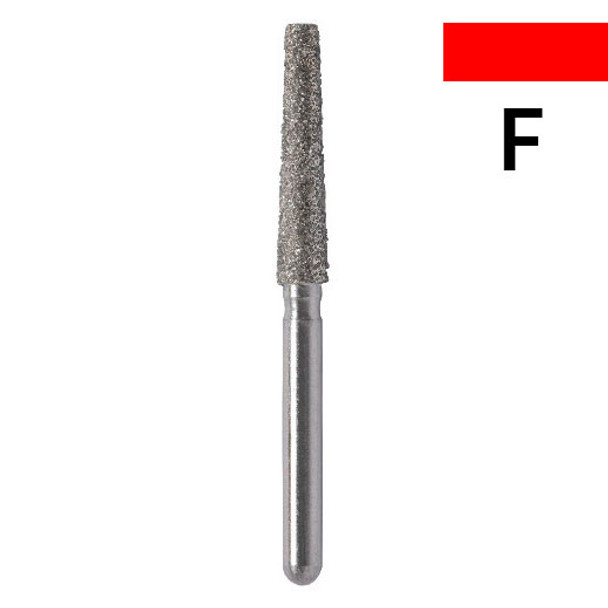 014 - Flat end taper (Shoulder), Fine Diamond Bur - 5/pack