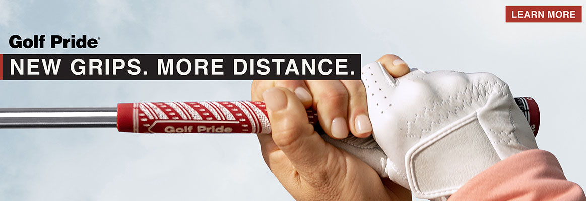 New Grips. More Distance. Golf Pride.