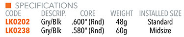 Lamkin Crossline 360 Grip Specifications
