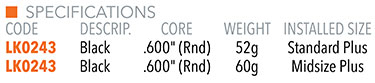 Lamkin UT+ Black Grip Specifications
