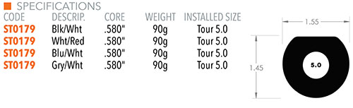 Super Stroke Zenergy Tour 5.0 Grip Specifications