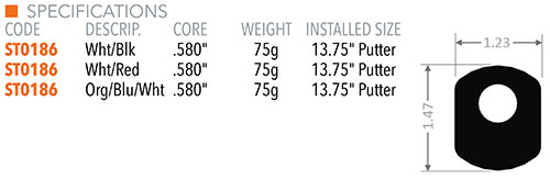 Super Stroke Zenergy Wrist Lock Grip Specifications