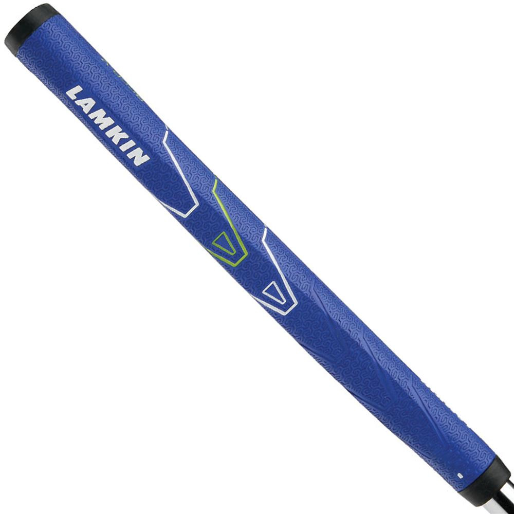 Empuñaduras Lamkin Sinkfit Empuñadura Putter Lamkin Sinkfit - Poliuretano Con Textura De Huellas, Gris/azul Golf Putter Agarre Textura Suave