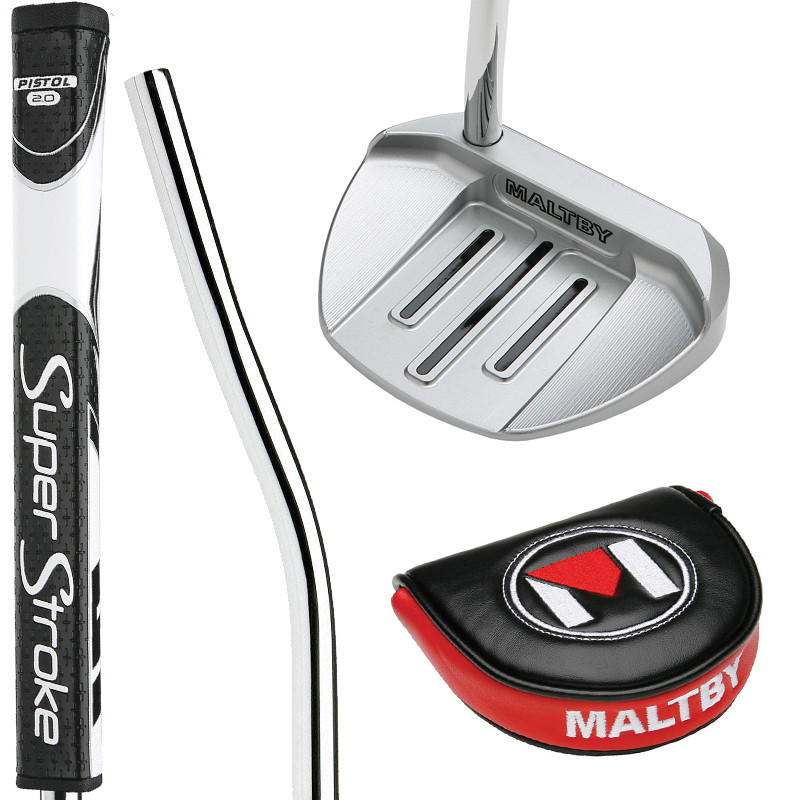 Maltby Pure-Track Tour Milled PTM-5+ Pearl Chrome Putter Pak - The