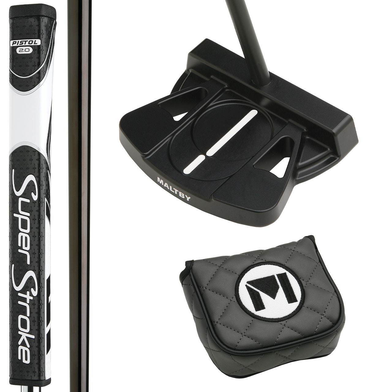 Maltby Moment MAX Milled Center Shafted Black Putter PAK - The
