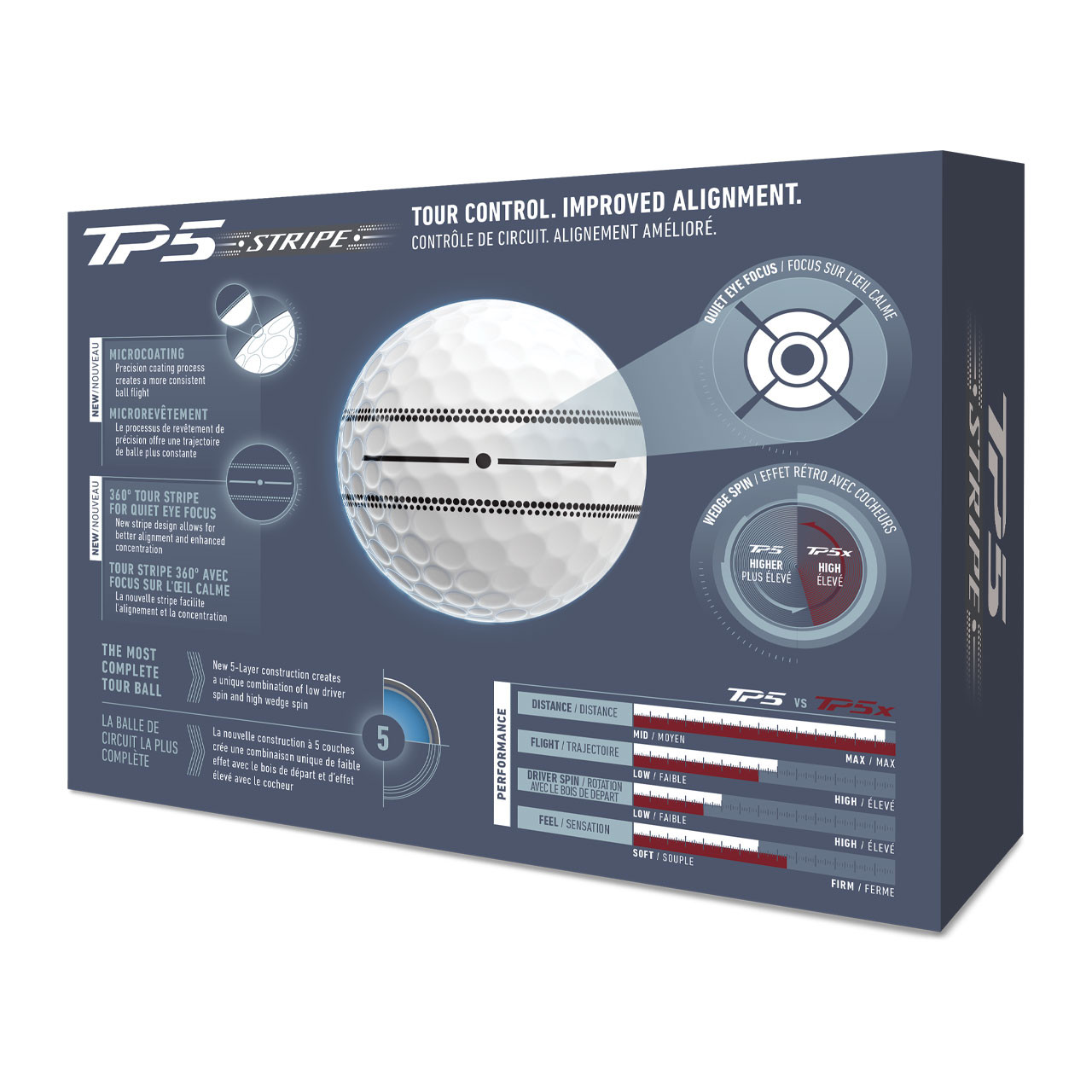 TaylorMade 2026 TP5 Stripe Golf Balls - The GolfWorks