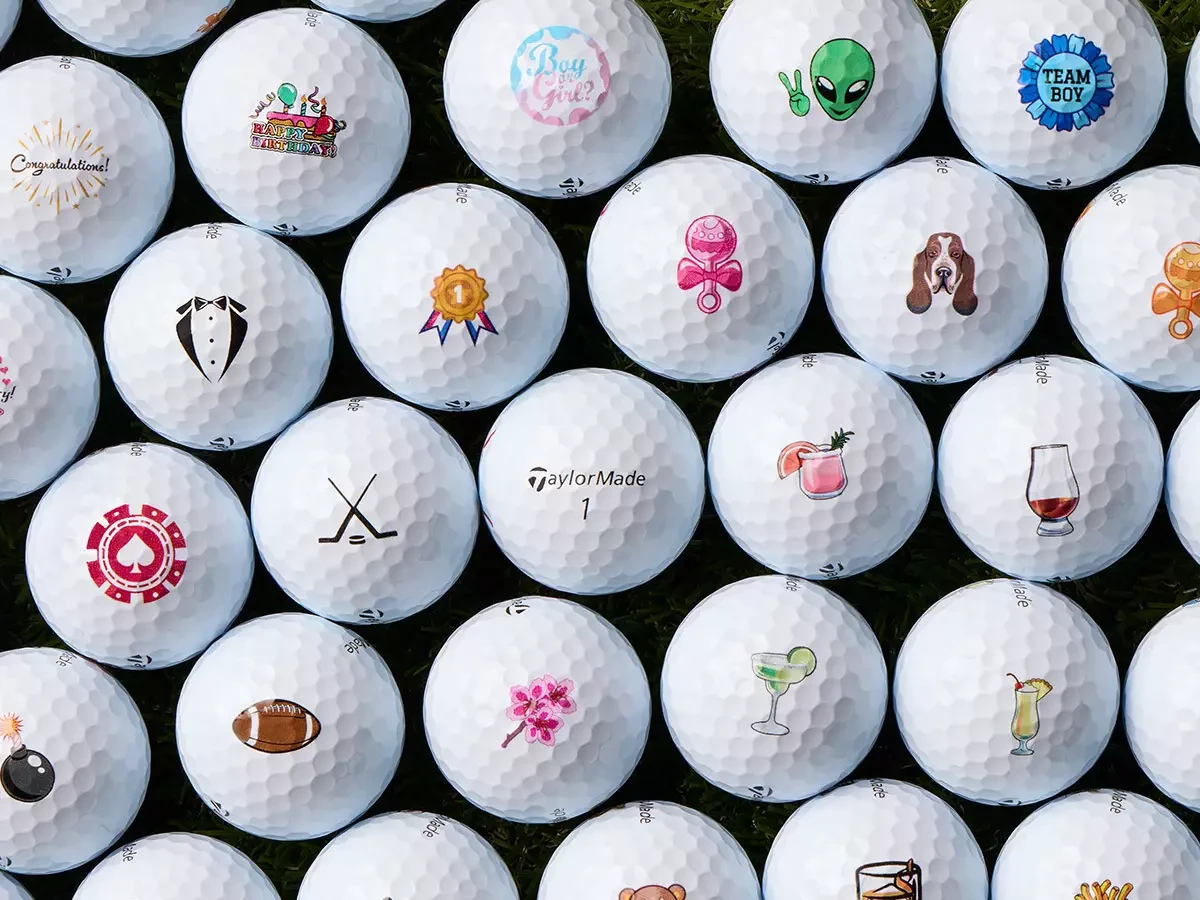 TaylorMade 2026 TP5 MySymbol Misprint Golf Balls - 1 Dozen - The