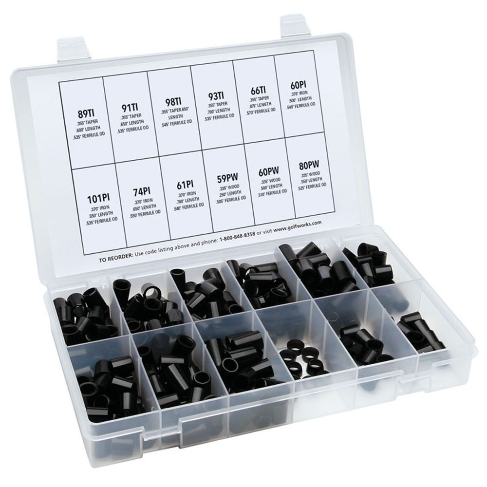 FayΦEVO（２本/セット）　ブラックパールベアリング The GolfWorks Black Ferrule Kit - GW2010 - The GolfWorks