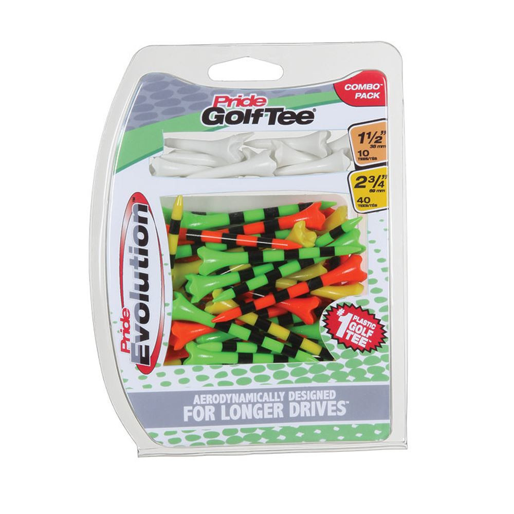 Pride PTS Evolution Citrus Tee Combo Pack - PS0244 - The GolfWorks