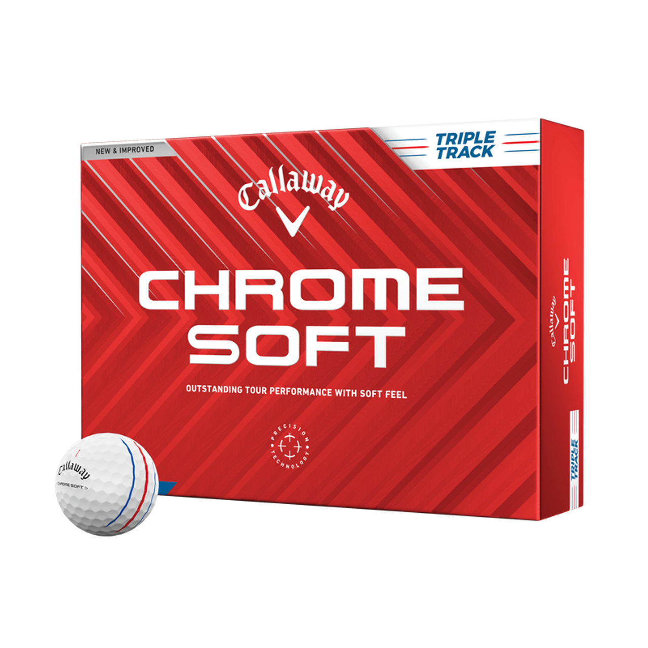 Callaway Chrome Soft ゴルフボール3箱TripleTrack Callaway 2024 Chrome Soft Triple Track Golf Balls - The