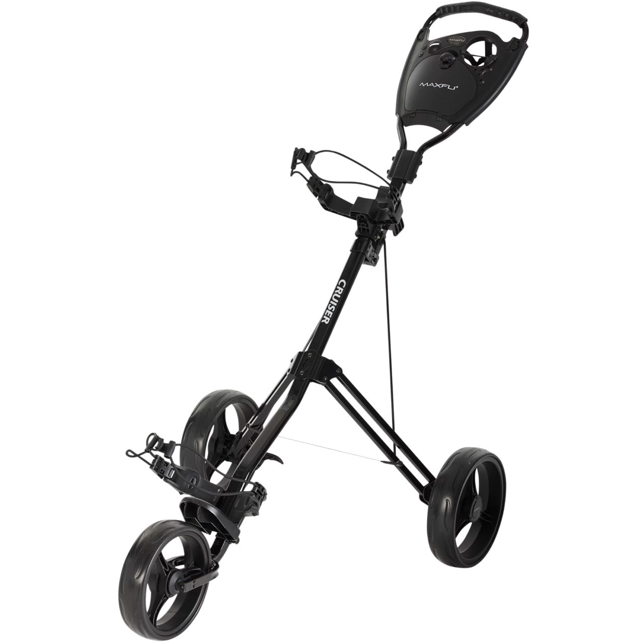 Maxfli 3 Wheel Cart Black - MX3WHL24 - The GolfWorks