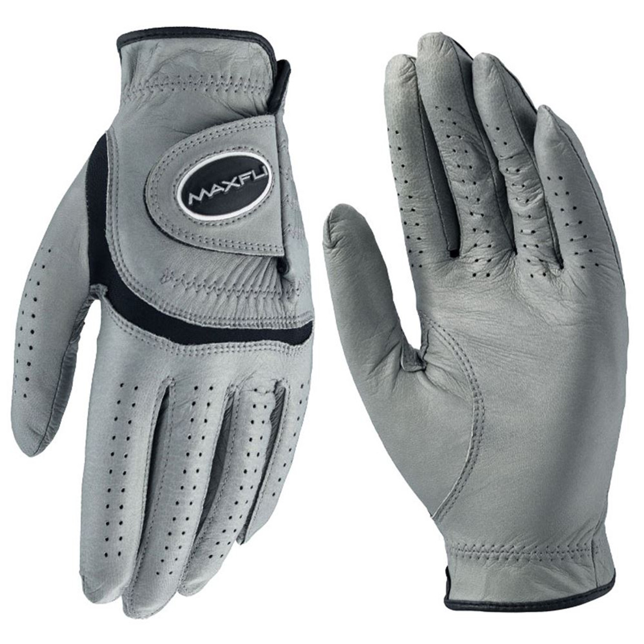 Maxfli Tour Gray Cabretta Leather Golf Gloves - The GolfWorks