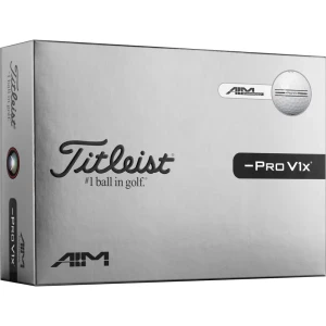 Titleist 2026 Pro V1x Left Dash AIM Enhanced Golf Balls