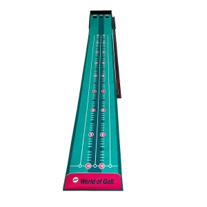 Deluxe Wooden 3-Hole Training & Putting Mat