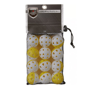Maxfli Plastic Practice Balls - Yellow 16-Pack - The GolfWorks