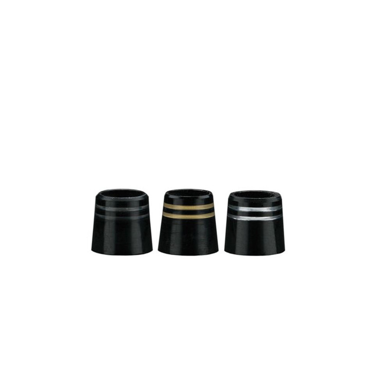 Black/Clear Wood Ferrules .335 - 56PW