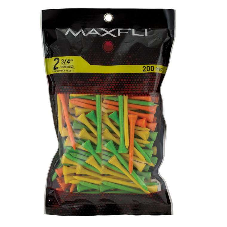 Maxfli 2 3/4" Fluorescent Tees 200 Pk-MX318