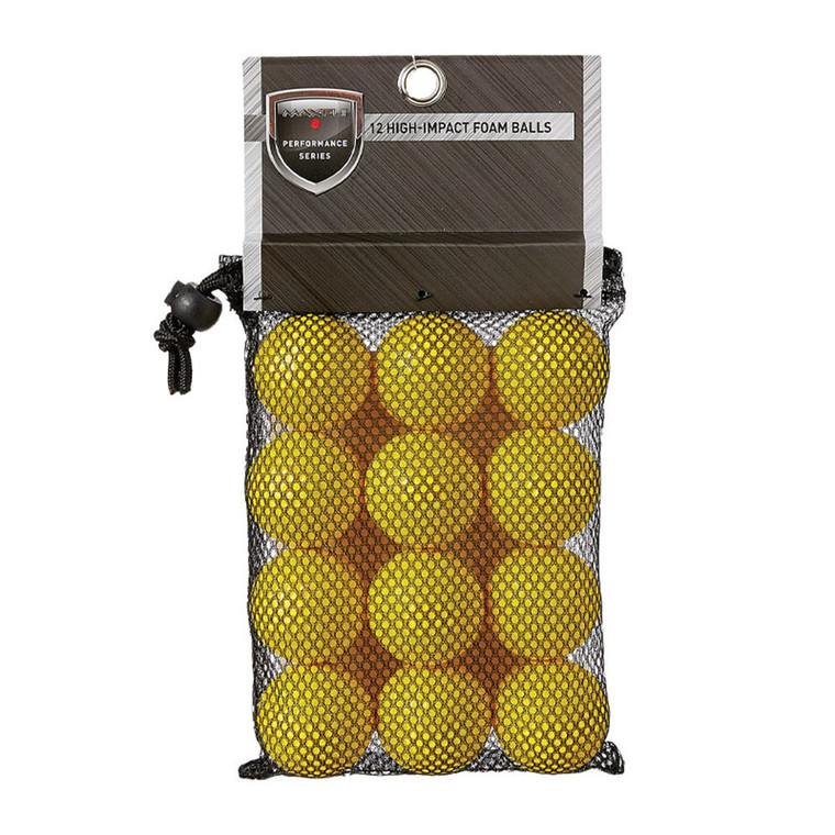 Maxfli Performance Series High-Impact Foam Practice Balls - 12-Pack