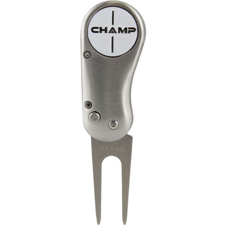 Champ Flix Pro Divot Repair Tool Silver-PS0266