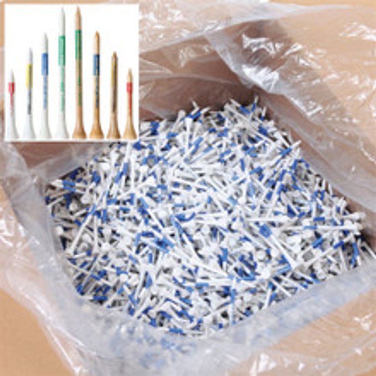 Pride PTS 2 1/8" Bulk Golf Tees - 4M Count