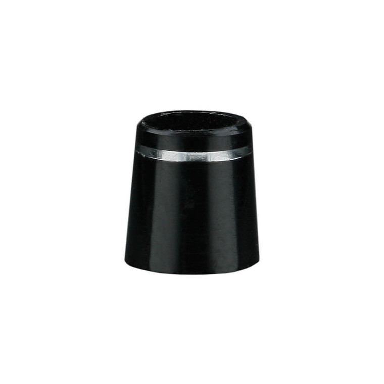 Oversize .350" Wood Ferrule - Black/Chrome dz