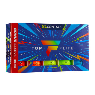 Top Flite 2025 XL Control 15 Ball Pack - TFB0050 - The GolfWorks