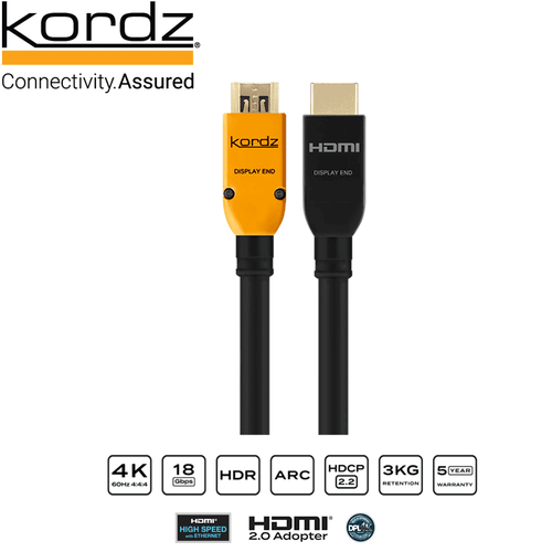 PRSHD0100 1M HDMI PRS SERIES 2 LEAD HIGH SPEED WITH ETHERNET KORDZ KORDZ PRS-HD0100 main image 0