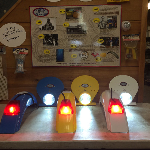 Battery powered LED Headlight with IT rear fender